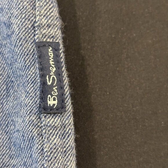 Ben Sherman The Original Mens Chambray Button Down Casual Shirt SZ Small Flannel - Picture 13 of 16